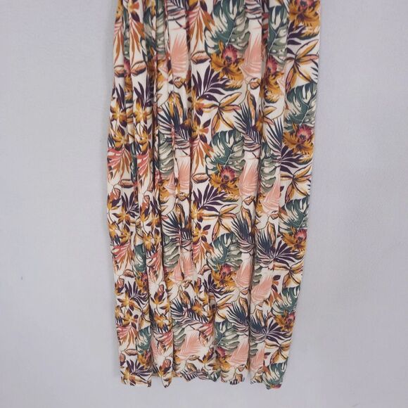 Garnet Hill Maxi Dress Womens Sz 8 Wrap Bohemian Jersey Hippie Sleeveless Floral - Picture 9 of 16
